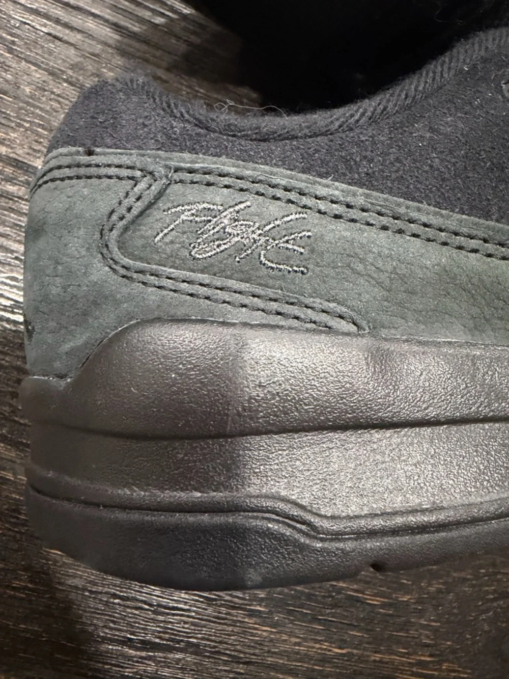Nike Air Jordan Flight Court Men's Shoes Triple Black Mens 8